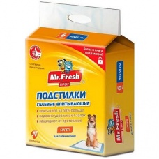 Mr.Fresh Expert Подстилки гелевые впитывающие Супер