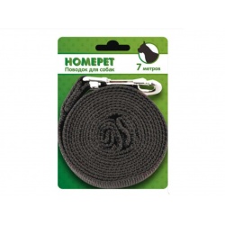 Поводок брезент. с карабином Homepet